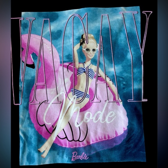 Barbie “Vacay Mode” Pullover Sweater Size Medium - Picture 3 of 5